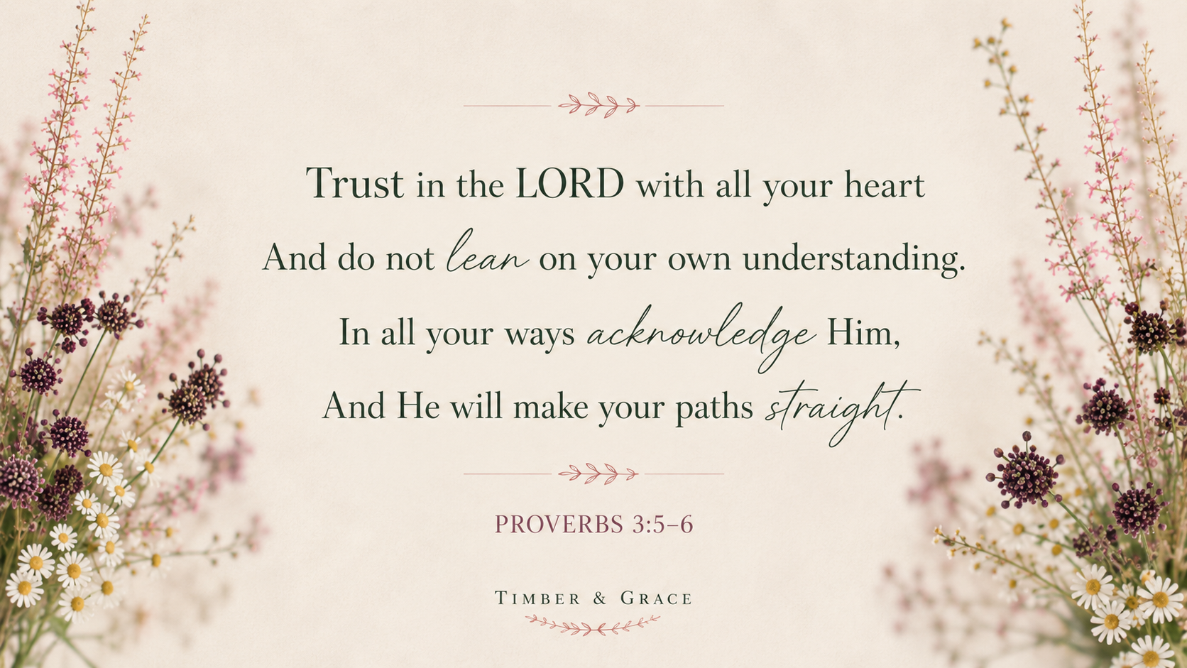 Trust in the Lord Study Guide